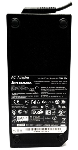 Оригинальный блок питания Lenovo, 20 В, 170 Вт, 8,5 А, SlimTip