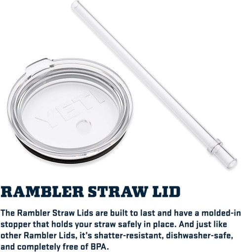 YETI Rambler Соломенная чашка на 35 унций, с вакуумной изоляцией, сталь