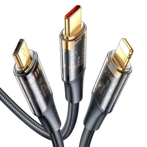 Кабель USB-C-Lightning-Micro MCDODO 1,2 м