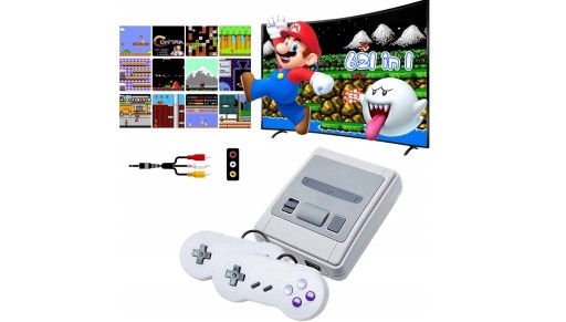 Ретро ТВ-консоль ТВ-ИГРА Mario 2 Pads 620 GAMES 8bit Super mini SFC