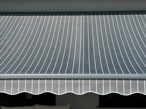 Террасная маркиза АНТРАЦИТ 400х300 Grey Stripes PREM