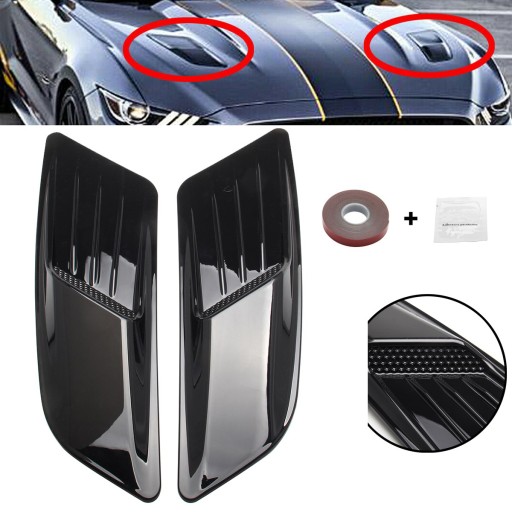 Крышка передних воздухозаборников капота Ford Mustang BLK