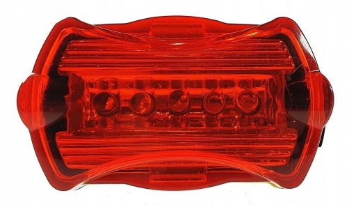 ZESTAW OŚWIETLENIE ROWEROWE PRZÓD TYŁ 5 LED+GRATIS