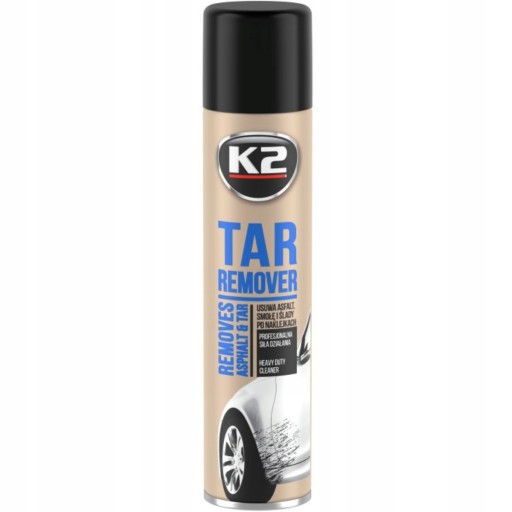 K2 TAR REMOVER удаляет смоляные наклейки с асфальта. Спрей