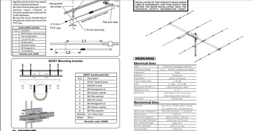 НАПРАВЛЕННАЯ АНТЕННА SIRIO SY 27-4 YAGI