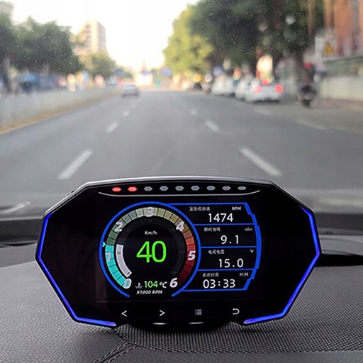 Универсальный GPS-OBD-спидометр с ЖК-дисплеем