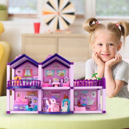 PONY FANTASY VILLA Pony Dollhouse ОБОРУДОВАНИЕ ДЛЯ ДОМА АКСЕССУАРЫ 120 ЭЛЕМЕНТОВ.