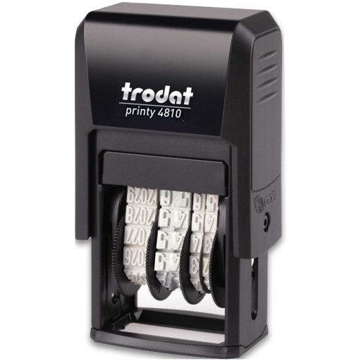 ШТАМП ДАТА ШТАМП TRODAT 4810 ЦИФРА ДАТА ГОД МЕСЯЦ ДЕНЬ ЧЕРНЫЙ ISO