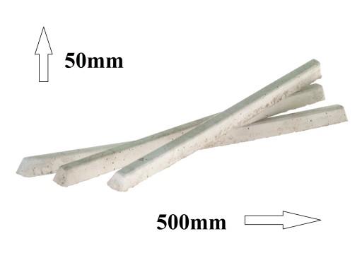 Listwa betonowa, dystans 50mm/500mm półpaleta