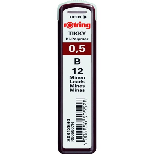 Графиты Rotring Tikky B 0,5мм