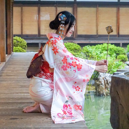 DAMSKIE KIMONO DZIEWCZYNA SPINKI DO WŁOSÓW PANNA MŁODA
