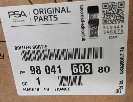 ТЕРМОСТАТ OE 9804160380 FORD FIAT TOYOTA ОРИГИНАЛ