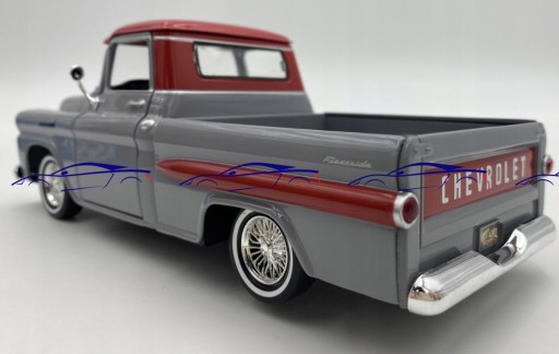 Пикап Chevy Apache Fleetside в масштабе 1:24, Motormax 79033, 1958 год, серия «Get Low»