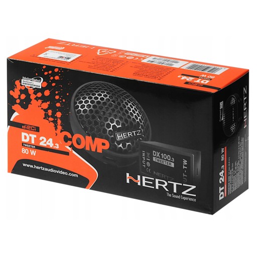 Колонки Твитеры HERTZ DT24.3 80W Свистит Шипит ВЧ + Кроссоверы