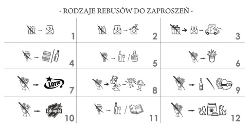 Свадебные пригласительные на свадьбу монстера ZSRW 1