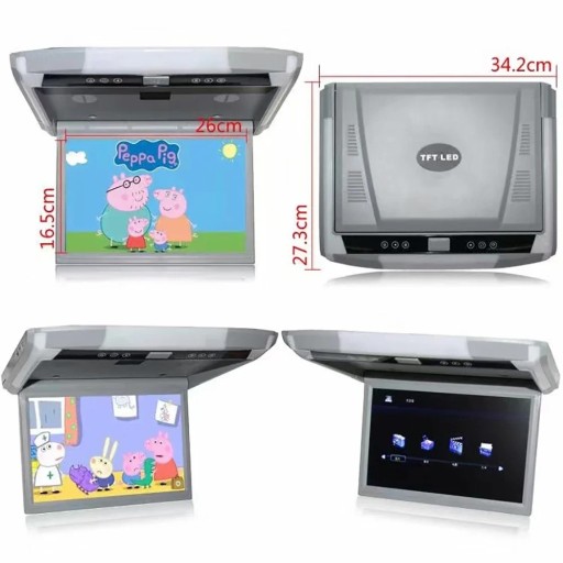 12,1-дюймовый автомобильный монитор TFT LCD для крепления на крыше с MP5-плеером