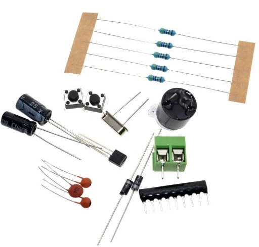 Elektroniczny zegar led 40x16 mm 4-bit podtrzymanie DIY KIT