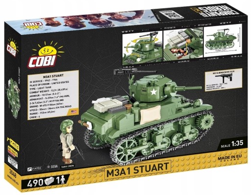 COBI 3048 M3A1 ТАНК СТЮАРТ КОМПАНИЯ ГЕРОЕВ 3