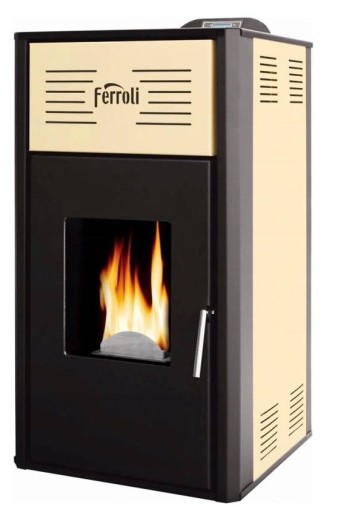Термокамин Котел Пеллетная печь 12 кВт Ferroli BRETA PELLET 12 с монтажом