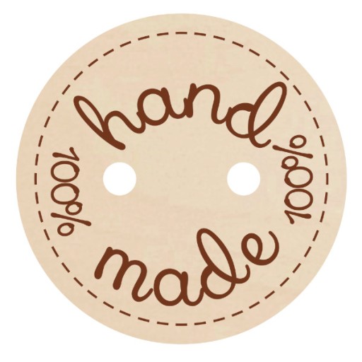 Guzik ozdoba HAND MADE OKRĄGŁY wzór nr3 DUŻY dekor