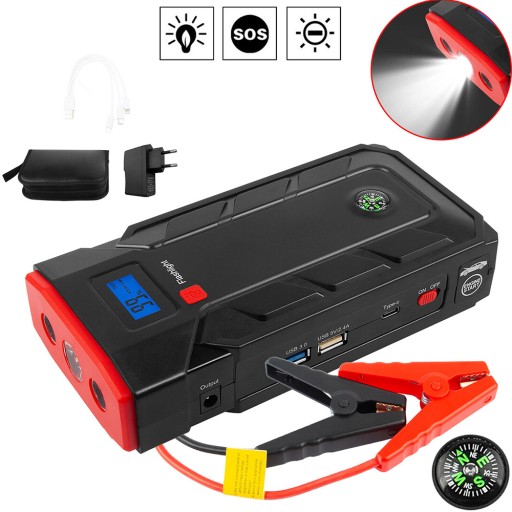 АВТОМОБИЛЬНЫЙ СТАРТЕР POWERBANK УСИЛИТЕЛЬ АККУМУЛЯТОРА POWERBANK 12 В 2000 А