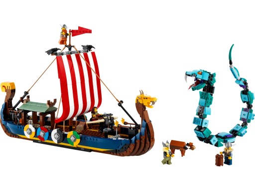 LEGO Creator 3w1 31132 Statek wikingów i wąż