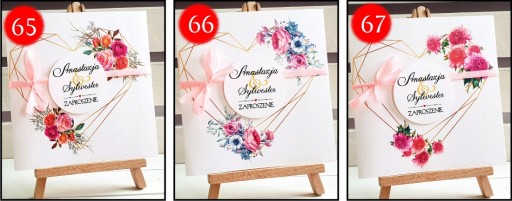 Zaproszenia ślubne na ślub zawiadomienia + koperta PR 607