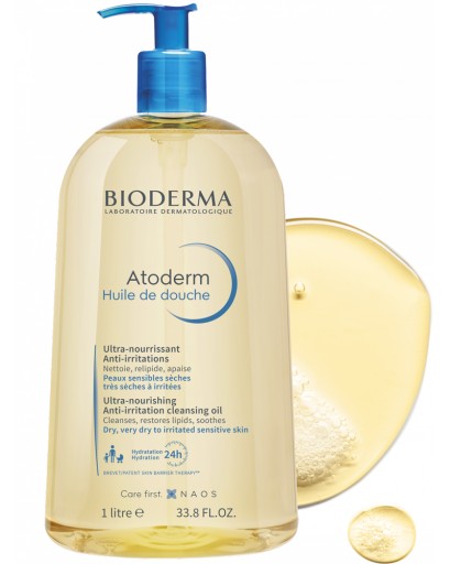 Bioderma Atoderm 1л питательное масло для ванн и душа