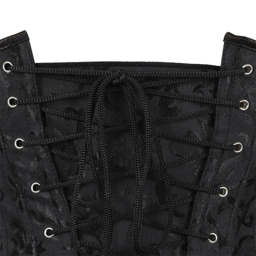 Чёрный корсет UNDERBUST, МЕТАЛЛ.