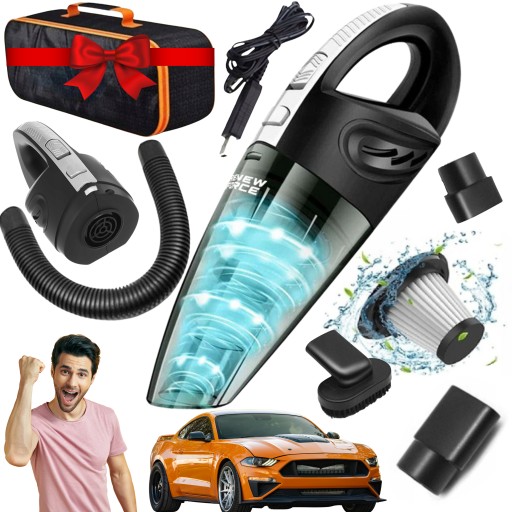 Ручной автомобильный пылесос беспроводной Strong XXL SET + бесплатная сумка