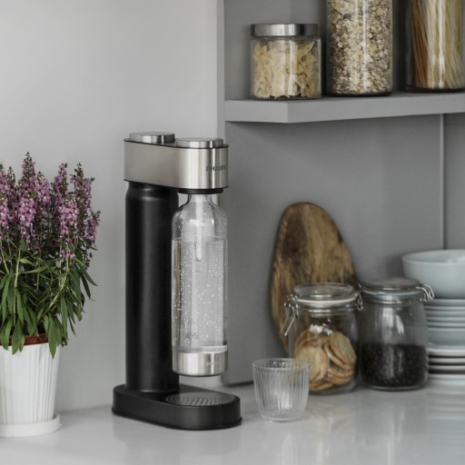 Сифон-карбонизатор PHILIPS черный + кувшин АКВАФОР