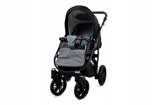 Коляска BabyLux OPTIMAL ALU 2в1, гондольная коляска с сумкой, легкая