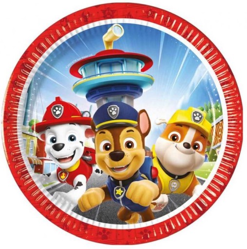 НАБОР КРУЖЕК И ТАРЕЛОК НА ДЕНЬ РОЖДЕНИЯ PAW PATROL CHASE MARSHALL RUBBLE, 16 шт.