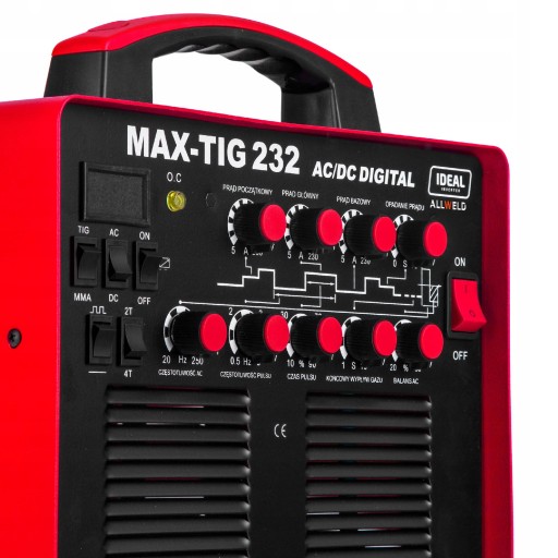 ИНВЕРТОРНЫЙ СВАРОЧНЫЙ АППАРАТ INVERTER IDEAL MAX TIG 232 MMA AC DC ALU 200A 230V HF