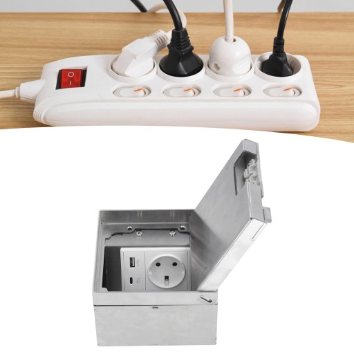 Напольная розетка, 2-контактная вилка USB TYPE C, вилка Fast MY