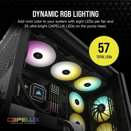 Кулер для процессора Corsair LCD iCUE H170i ELITE