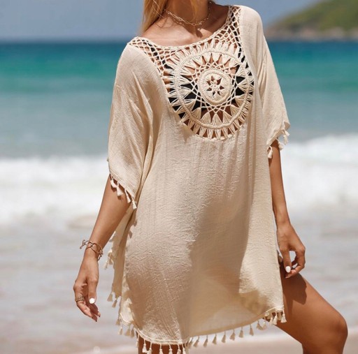 Pareo Tounic Boho Summer Dress Beach Peach Cape для воздушного пляжа
