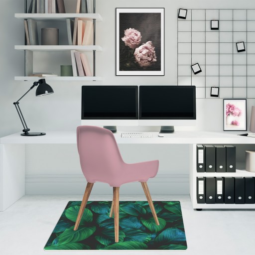 Zabezpieczająca mata pod fotel 100cm Liście 2,2mm