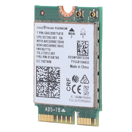 KARTA WIFI SIECIOWA Intel 9560AC NGW Wireless WIFI 2,4G 5 G