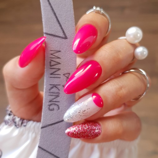 Pilniczki do Paznokcib100/180 Banan Zestaw ManiKing 10 sztuk Pedicure