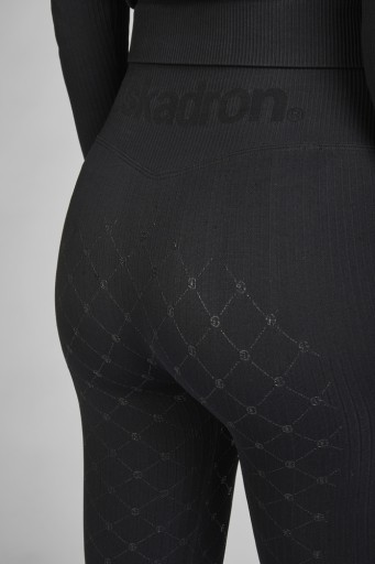 ESKADRON, Legginsy jeździeckie SEAMLESS, DYNAMIC 24, BLACK S