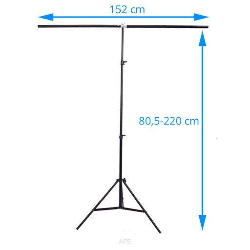 ZESTAW DO TEŁ TYP T 152x200 TŁO PVC CZARNE 100x200