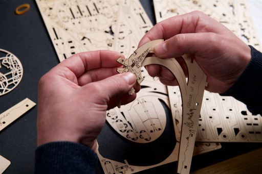 Призрак Киева истребитель механический 3D пазл UGears