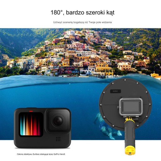 Подводный корпус Telesin Dome Port для GoPro Hero 9 / Hero 10 (GP-DMP-T09)