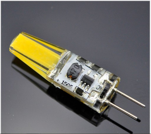 G4 Żarówka LED COB 6W 12V - biała ciepła, MINI