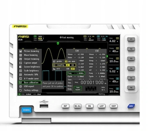 FNIRSI-1014D 2-канальный осциллограф 100 МГц