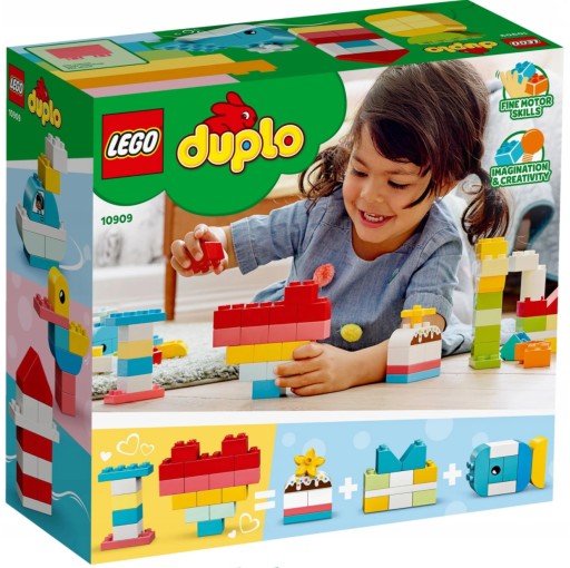 LEGO Duplo 10909 Коробка-сердечко из 80 кубиков