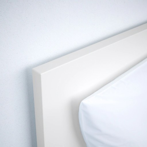 IKEA MALM Rama łóżka z 2 pojemnikami biały 180x200