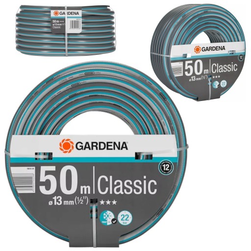 САДОВЫЙ ШЛАНГ ДЛЯ ПОЛИВА И ПОЛИВА ГАЗОНА Gardena Classic 1/2″ [50м]