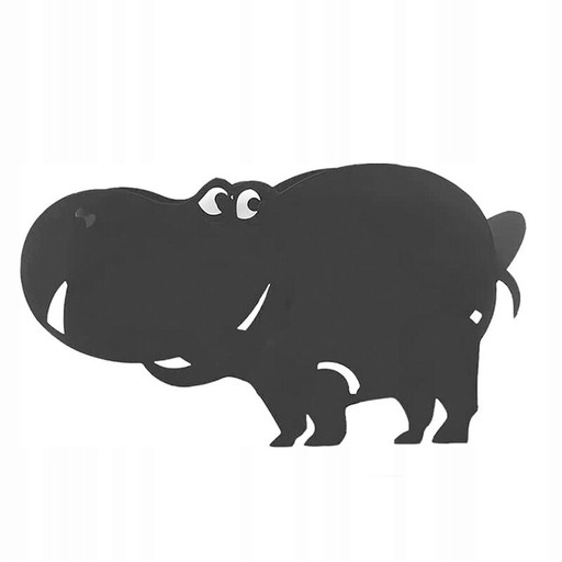 Держатель для туалетной бумаги Black Hippo - забавная встреча